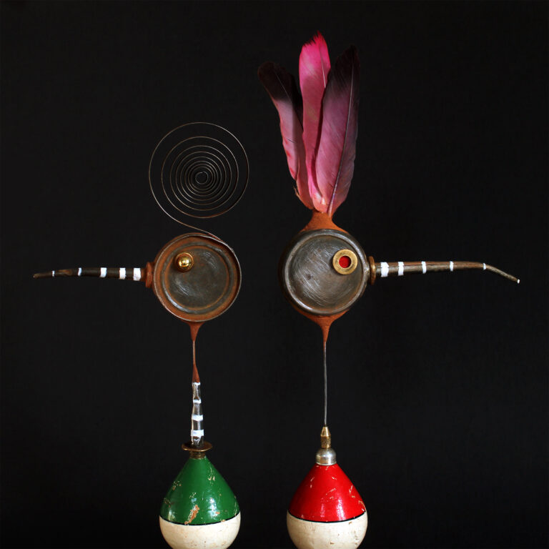 Lire la suite à propos de l’article Martin pêcheur rouge / Hélicoiffe vert